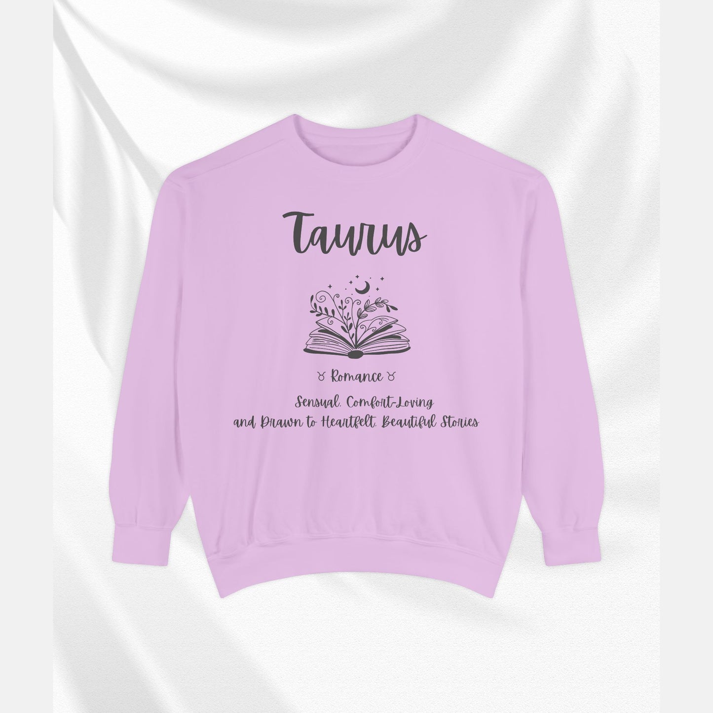 Taurus Astrology Sweatshirt | Cozy Garment-Dyed Unisex Pullover, Horoscope Gift, Astrology Apparel, Comfortable Layer, Birthday Gift