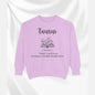 Taurus Astrology Sweatshirt | Cozy Garment-Dyed Unisex Pullover, Horoscope Gift, Astrology Apparel, Comfortable Layer, Birthday Gift