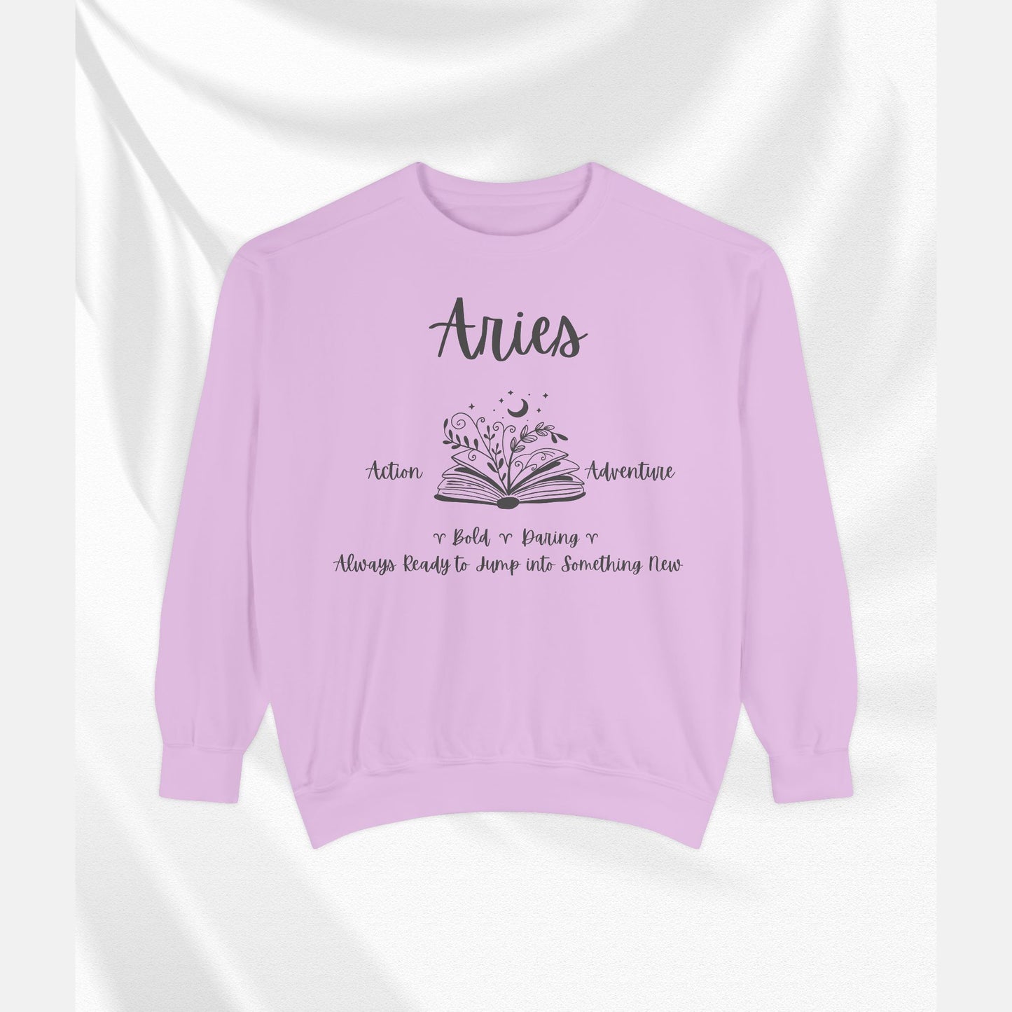 Aries Zodiac Sweatshirt, Cozy Astrology Gift, Horoscope Apparel, Astrology Sweatshirt, Unisex Gifts for Astrologers