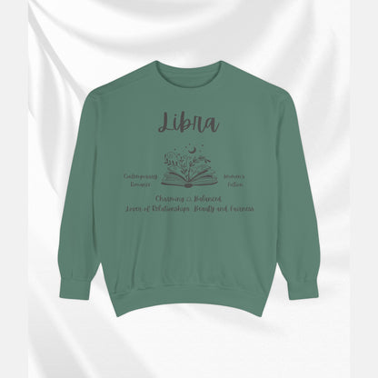 Libra Horoscope Sweatshirt | Cozy Astrology Gift, Unisex Fashion, Balanced Energy Apparel, Birthday Present, Zodiac Style