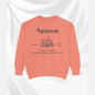 Aquarius Book Lover Sweatshirt, Zodiac Graphic Top, Literary Gift, Astrology Pullover,