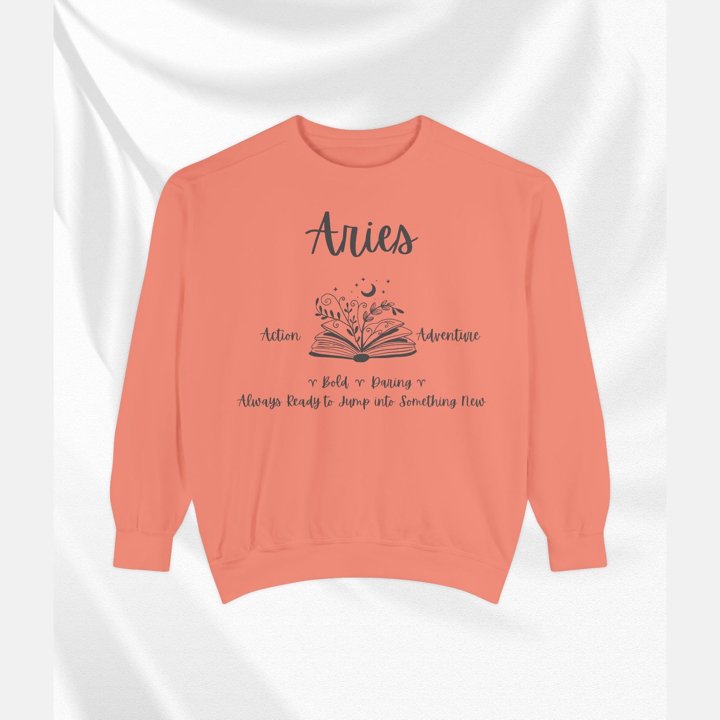 Aries Zodiac Sweatshirt, Cozy Astrology Gift, Horoscope Apparel, Astrology Sweatshirt, Unisex Gifts for Astrologers