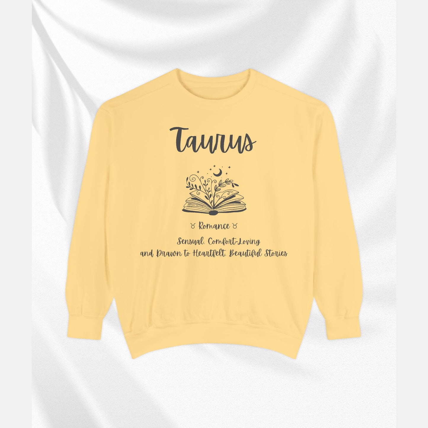 Taurus Astrology Sweatshirt | Cozy Garment-Dyed Unisex Pullover, Horoscope Gift, Astrology Apparel, Comfortable Layer, Birthday Gift