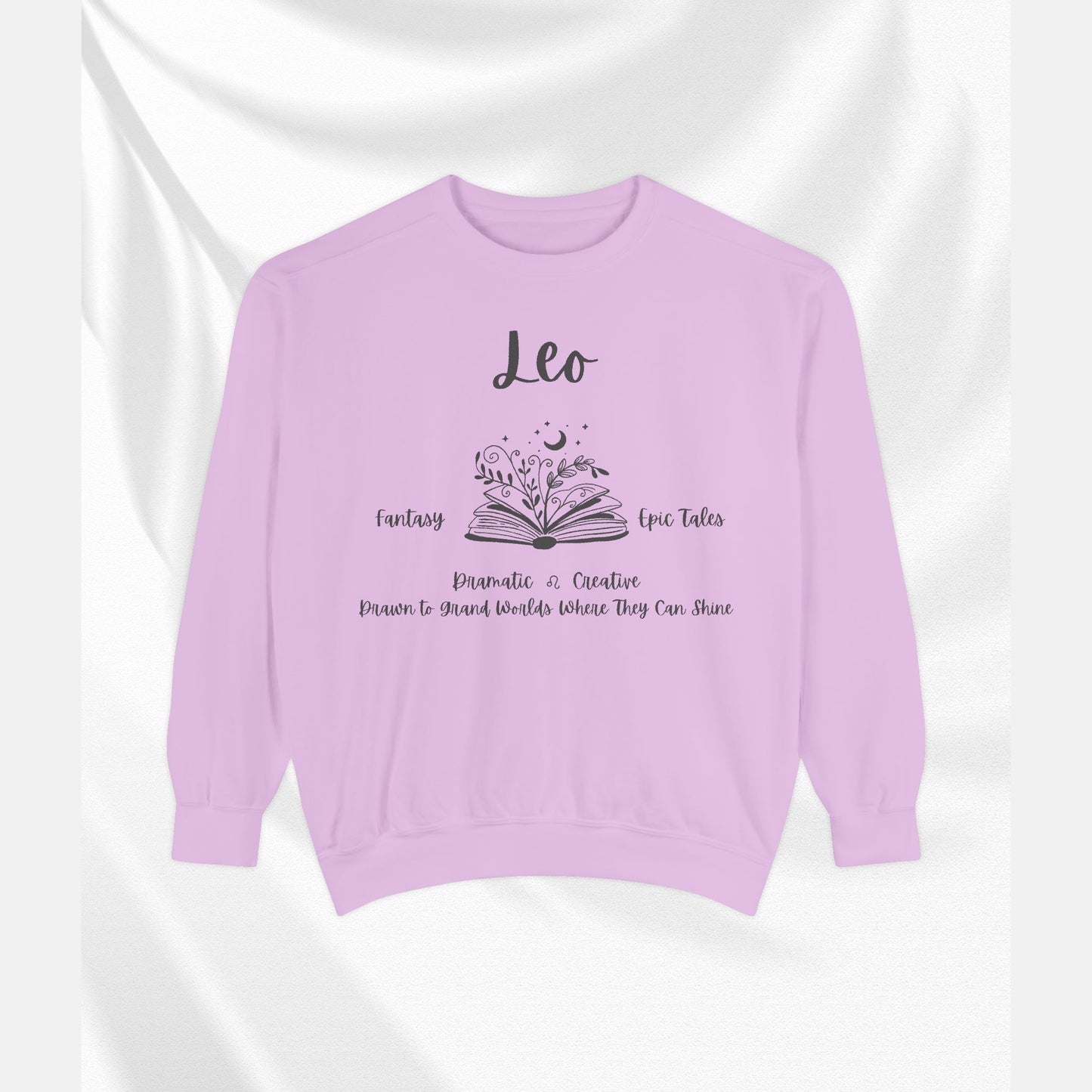 Unisex Leo Horoscope Sweatshirt - Cozy Astrology Apparel, Zodiac Gift, Astrology Lover Sweater, Celestial Style, Personalized Birthday Gift