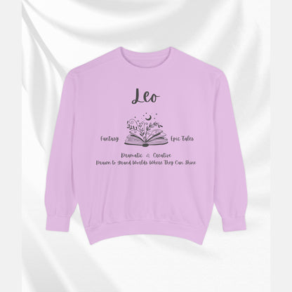 Unisex Leo Horoscope Sweatshirt - Cozy Astrology Apparel, Zodiac Gift, Astrology Lover Sweater, Celestial Style, Personalized Birthday Gift