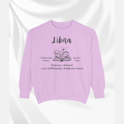 Libra Horoscope Sweatshirt | Cozy Astrology Gift, Unisex Fashion, Balanced Energy Apparel, Birthday Present, Zodiac Style