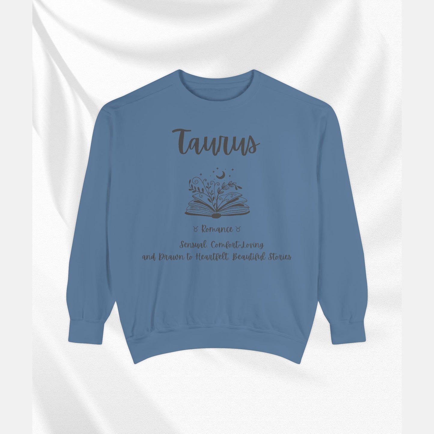 Taurus Astrology Sweatshirt | Cozy Garment-Dyed Unisex Pullover, Horoscope Gift, Astrology Apparel, Comfortable Layer, Birthday Gift