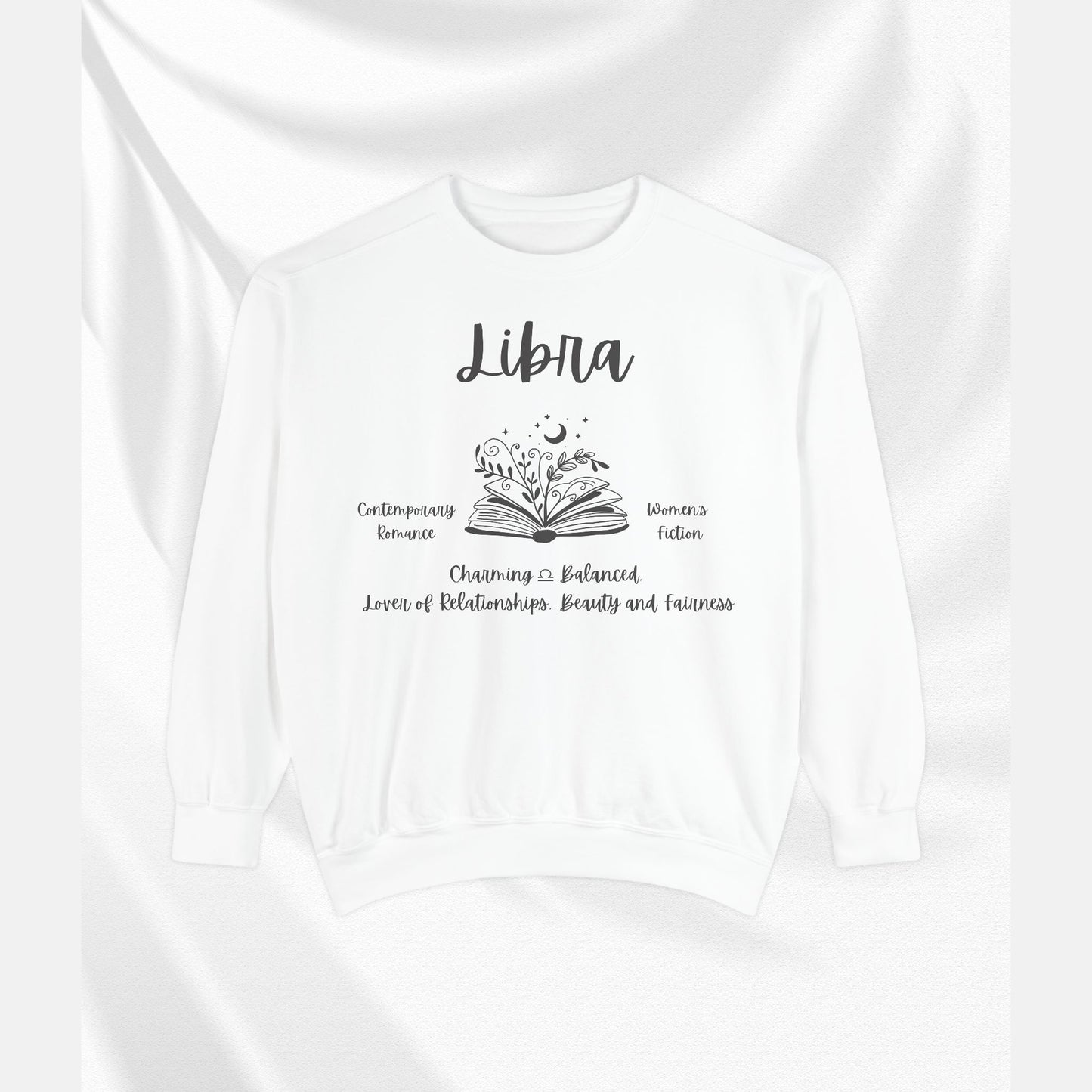 Libra Horoscope Sweatshirt | Cozy Astrology Gift, Unisex Fashion, Balanced Energy Apparel, Birthday Present, Zodiac Style