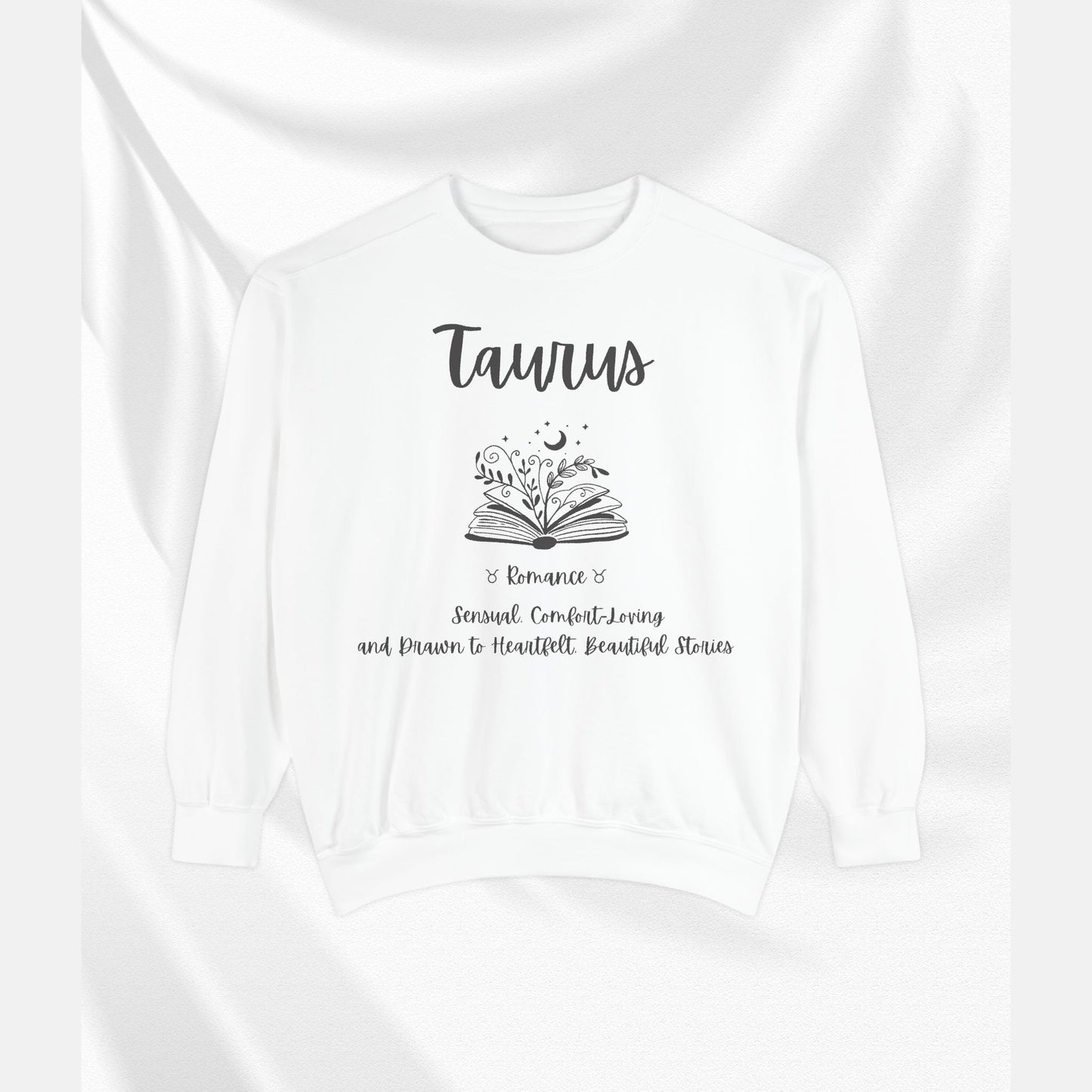 Taurus Astrology Sweatshirt | Cozy Garment-Dyed Unisex Pullover, Horoscope Gift, Astrology Apparel, Comfortable Layer, Birthday Gift