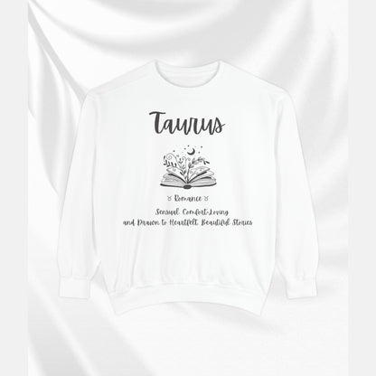Taurus Astrology Sweatshirt | Cozy Garment-Dyed Unisex Pullover, Horoscope Gift, Astrology Apparel, Comfortable Layer, Birthday Gift