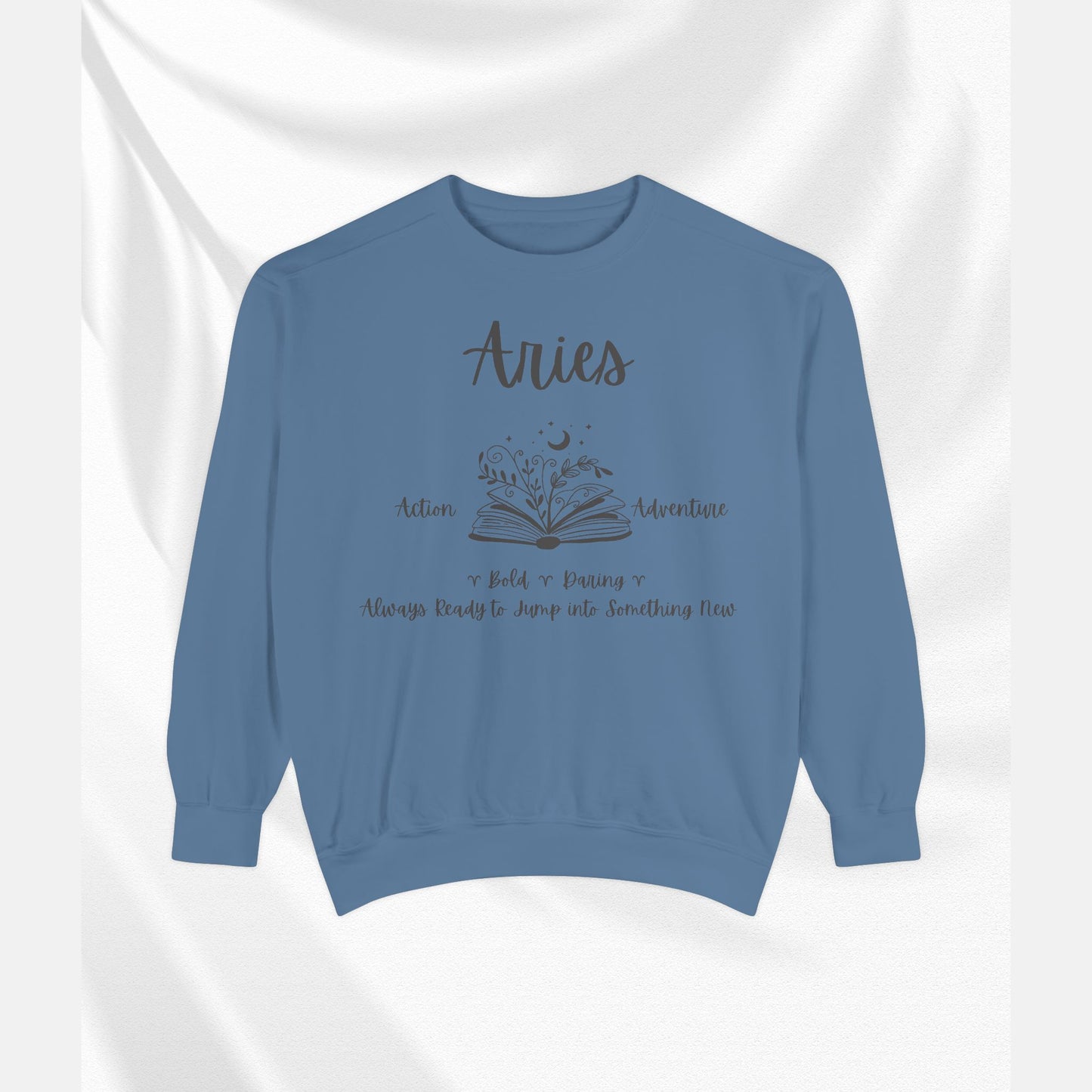 Aries Zodiac Sweatshirt, Cozy Astrology Gift, Horoscope Apparel, Astrology Sweatshirt, Unisex Gifts for Astrologers