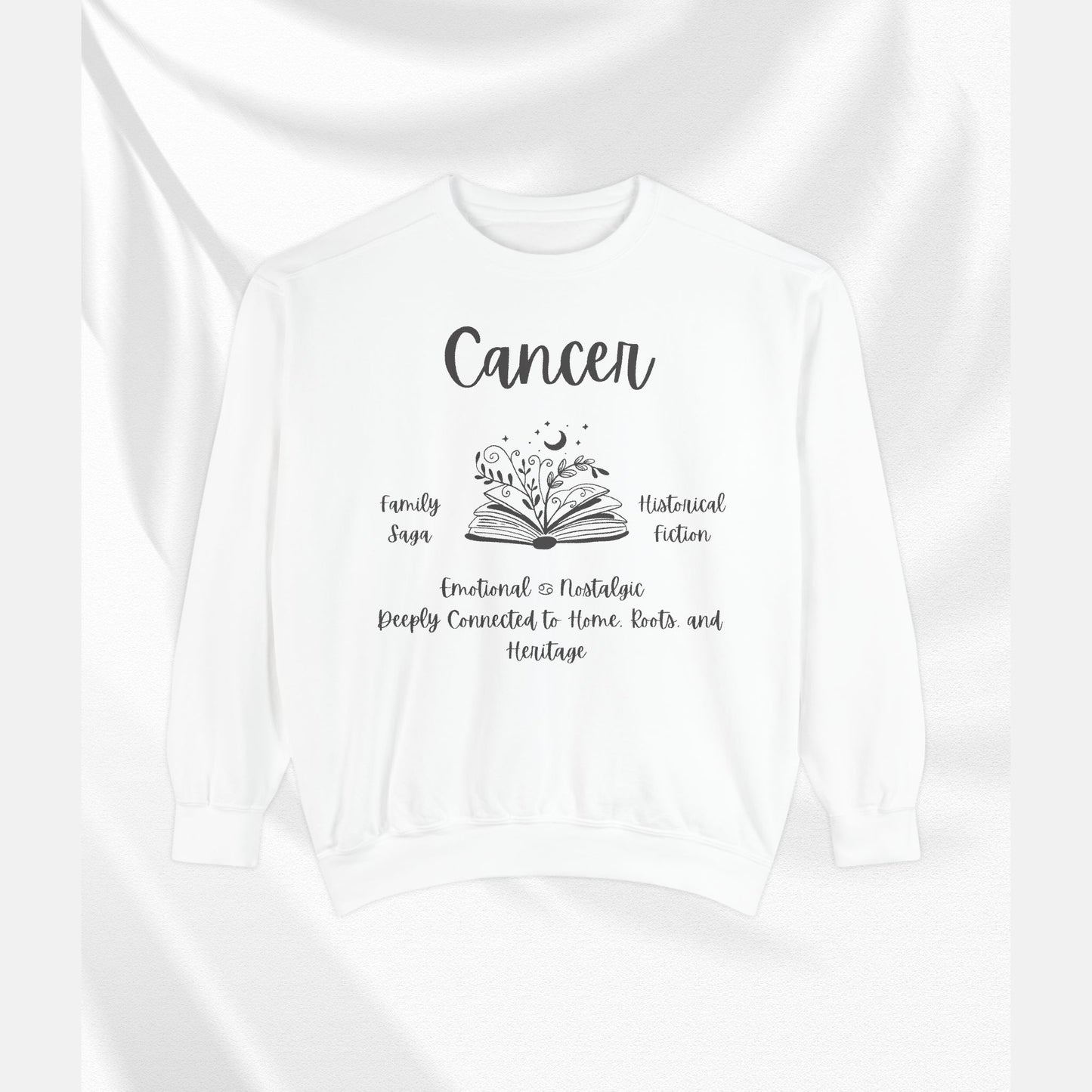 Cancer Zodiac Sweatshirt, Unisex Astrology Apparel, Vintage-Style Gift, Cozy Astrology Sweatshirt, Perfect for Zodiac Lovers, [...]