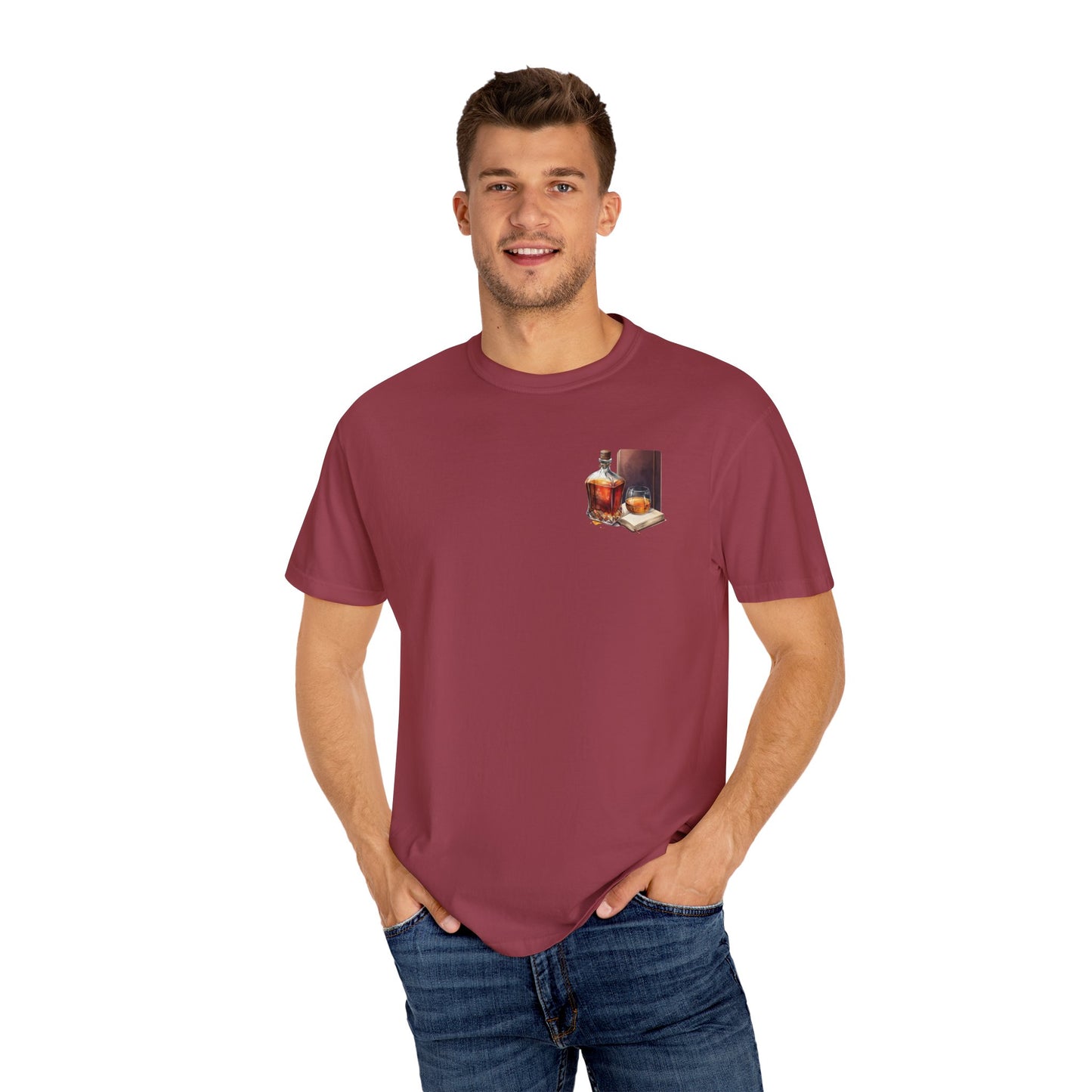Neat Whiskey Unisex T-shirt Garment-Dyed for Whiskey Lovers