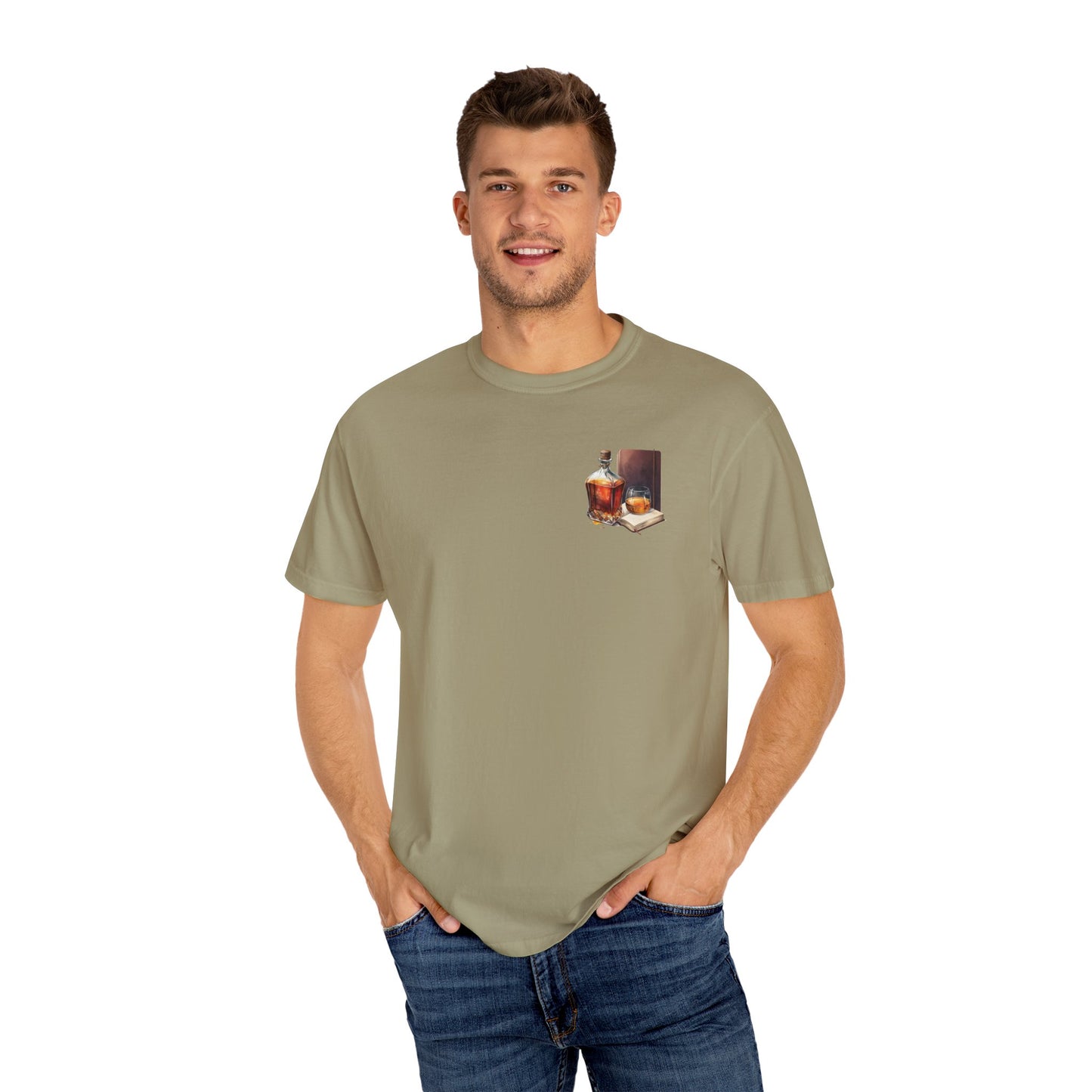Neat Whiskey Unisex T-shirt Garment-Dyed for Whiskey Lovers