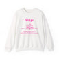 Virgo Book Lover Sweatshirt , Black, White or Light Pink , Bright Pink Design