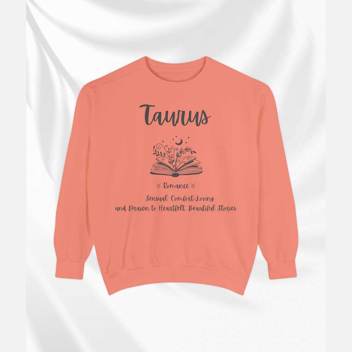 Taurus Astrology Sweatshirt | Cozy Garment-Dyed Unisex Pullover, Horoscope Gift, Astrology Apparel, Comfortable Layer, Birthday Gift