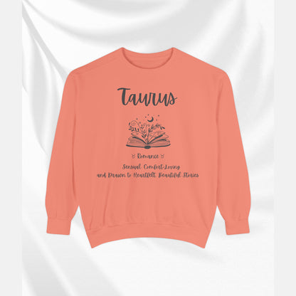 Taurus Astrology Sweatshirt | Cozy Garment-Dyed Unisex Pullover, Horoscope Gift, Astrology Apparel, Comfortable Layer, Birthday Gift