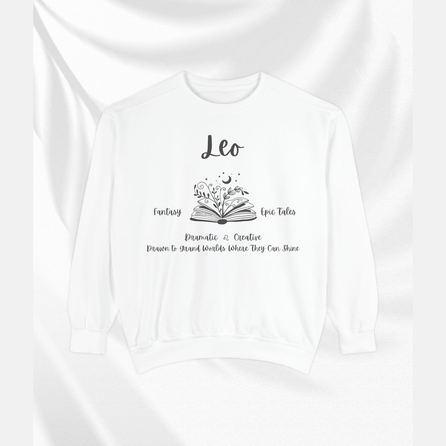 Unisex Leo Horoscope Sweatshirt - Cozy Astrology Apparel, Zodiac Gift, Astrology Lover Sweater, Celestial Style, Personalized Birthday Gift