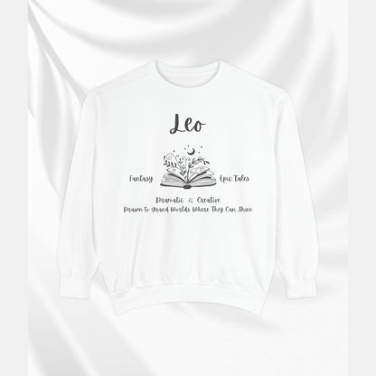 Unisex Leo Horoscope Sweatshirt - Cozy Astrology Apparel, Zodiac Gift, Astrology Lover Sweater, Celestial Style, Personalized Birthday Gift