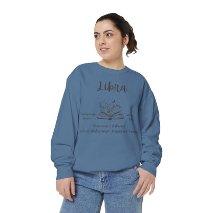 Libra Horoscope Sweatshirt | Cozy Astrology Gift, Unisex Fashion, Balanced Energy Apparel, Birthday Present, Zodiac Style