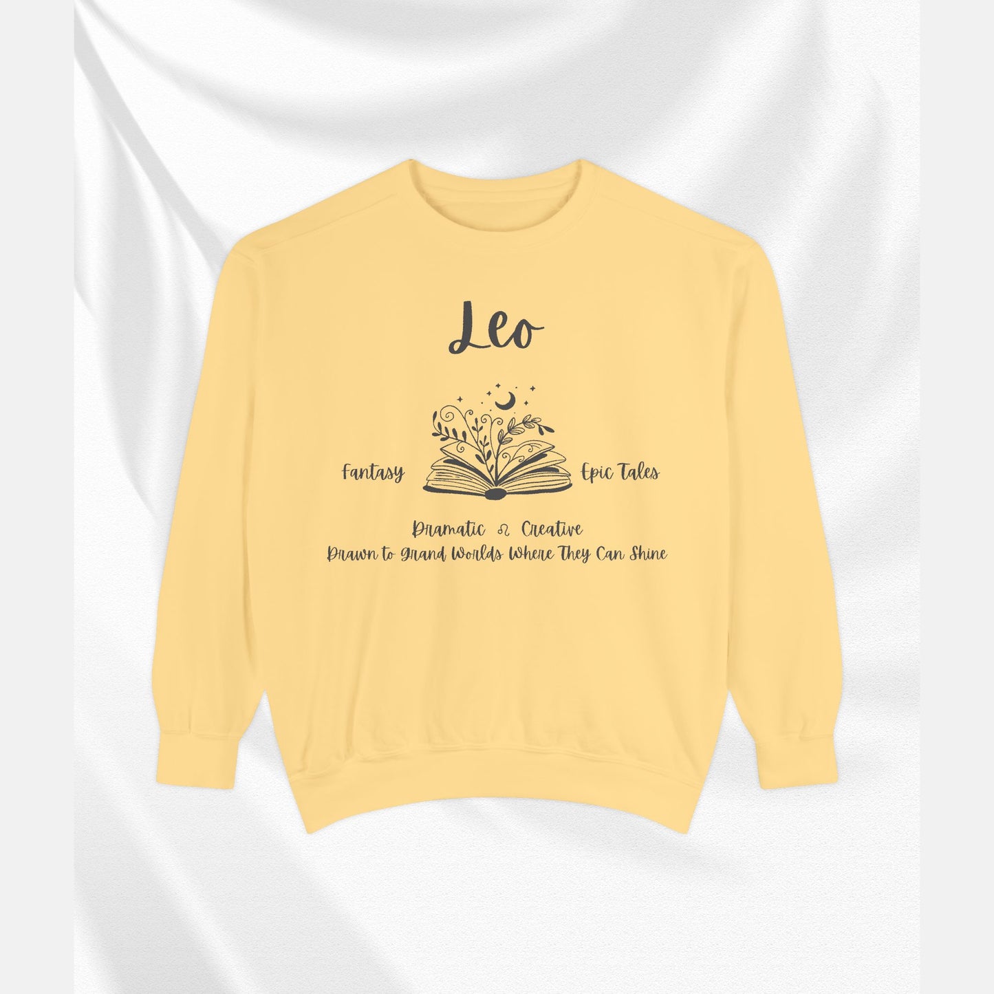 Unisex Leo Horoscope Sweatshirt - Cozy Astrology Apparel, Zodiac Gift, Astrology Lover Sweater, Celestial Style, Personalized Birthday Gift