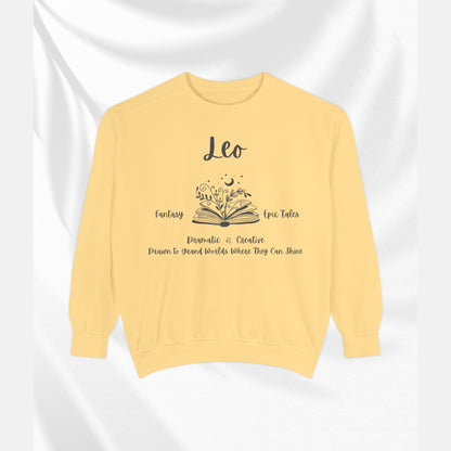 Unisex Leo Horoscope Sweatshirt - Cozy Astrology Apparel, Zodiac Gift, Astrology Lover Sweater, Celestial Style, Personalized Birthday Gift