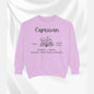 Capricorn Book Lover Sweatshirt, Capricorn zodiac long sleeve sweatshirt