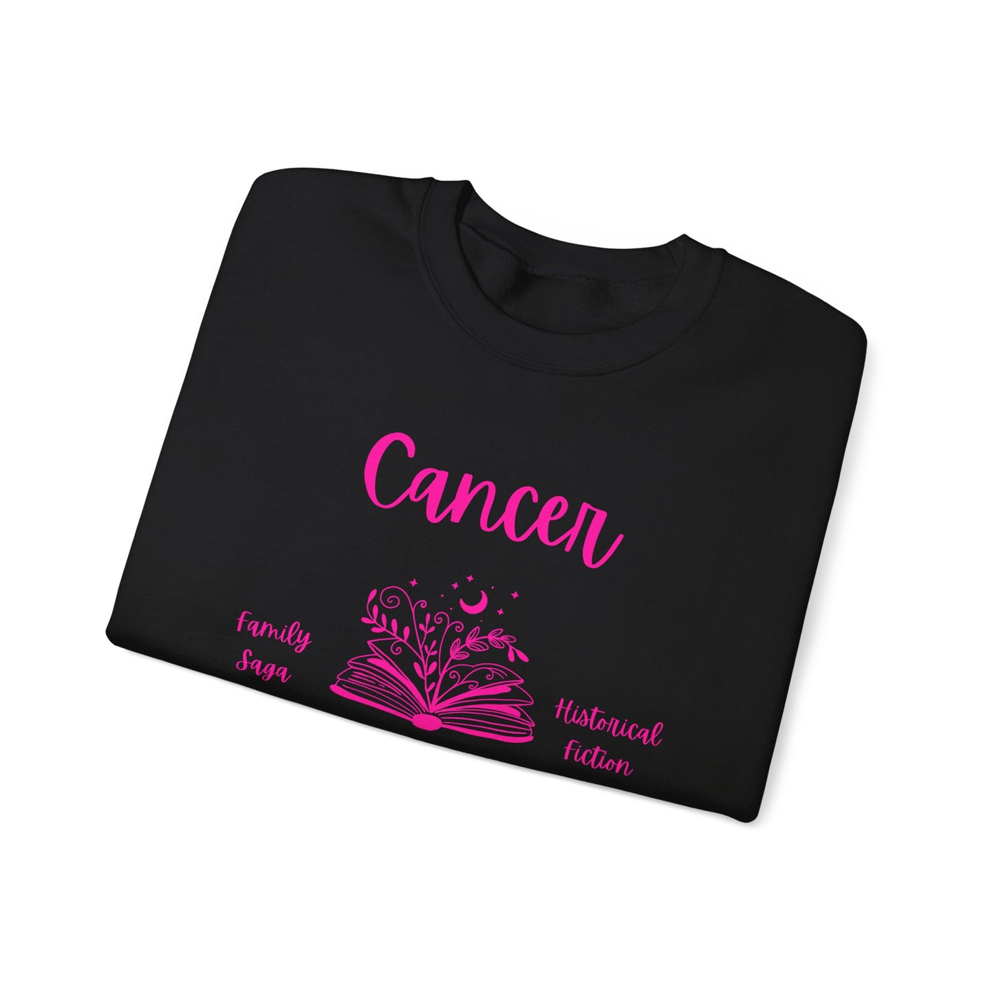Cancer Zodiac Book Lover Sweatshirt,  Cozy Zodiac Sign Apparel, Cancer Birthday Present, Cancer Horoscope Sweatshirt,