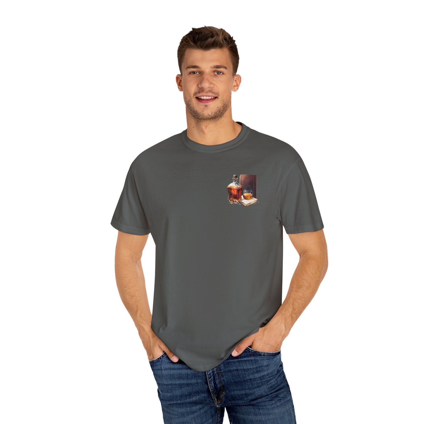 Neat Whiskey Unisex T-shirt Garment-Dyed for Whiskey Lovers