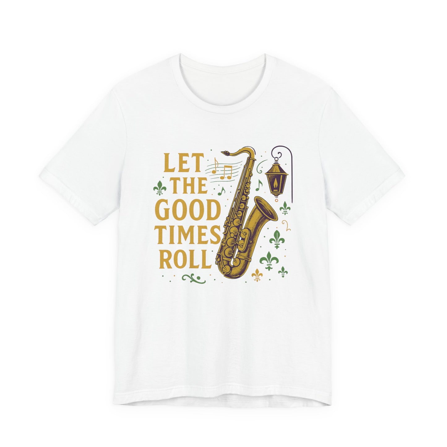 Mardi Gras Tee, Purple ,White T-shirt for Celebration, Festive Party Top, Masquerade Shirt, Carnival Apparel, Fat Tuesday Clothing