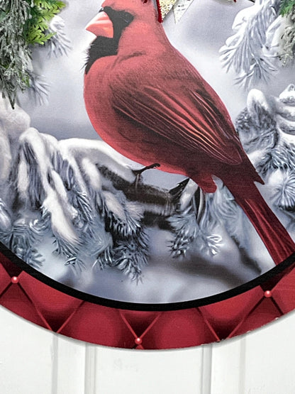 Christmas Cardinal door hanger, Cardinal door hanger, Cardinal, Cardinal decor