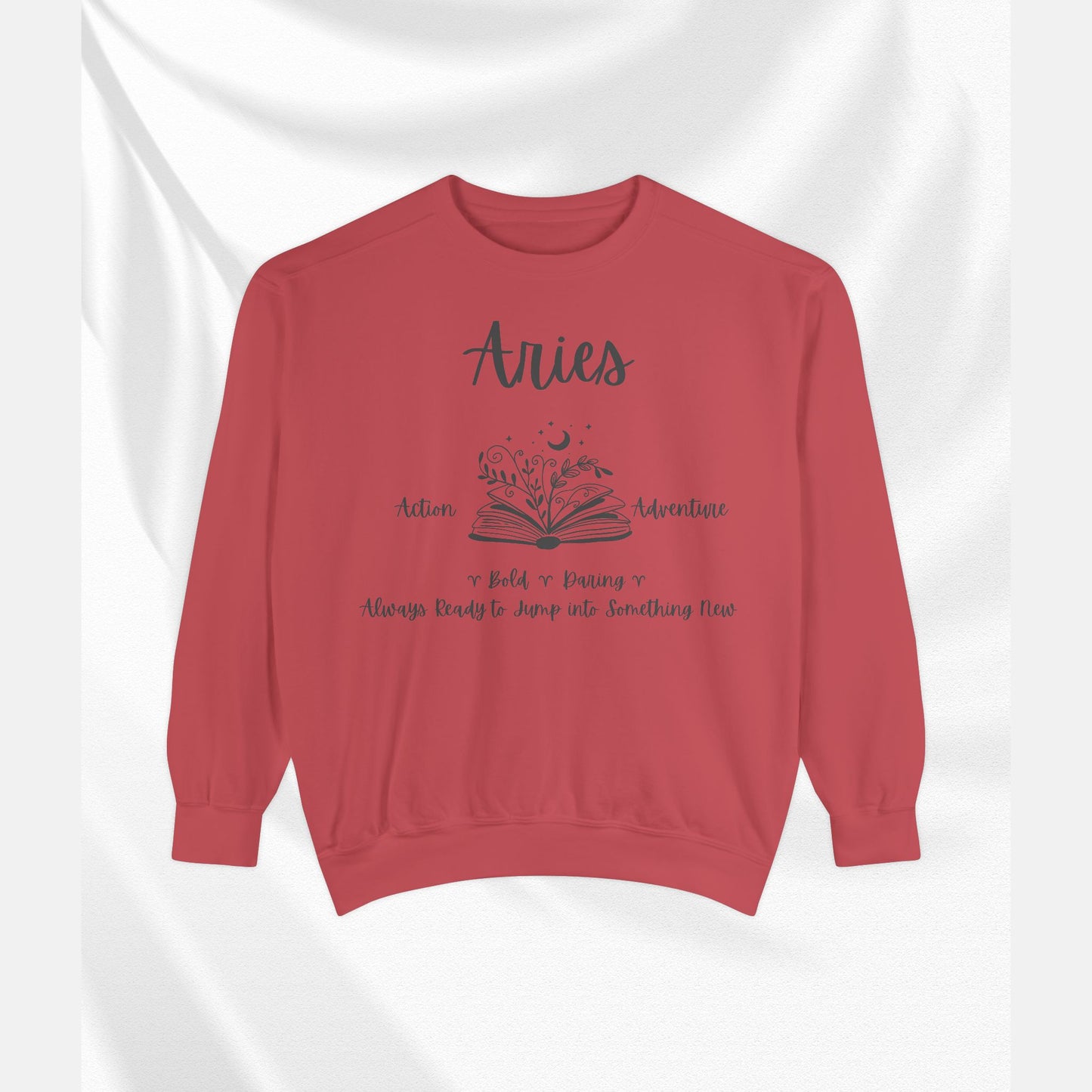 Aries Zodiac Sweatshirt, Cozy Astrology Gift, Horoscope Apparel, Astrology Sweatshirt, Unisex Gifts for Astrologers