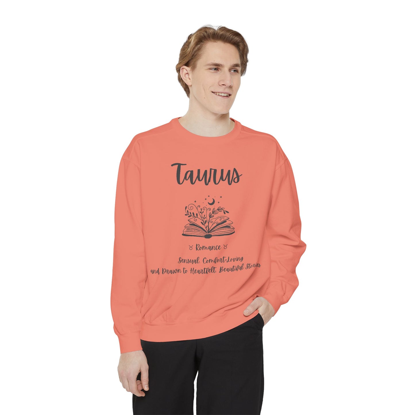 Taurus Astrology Sweatshirt | Cozy Garment-Dyed Unisex Pullover, Horoscope Gift, Astrology Apparel, Comfortable Layer, Birthday Gift