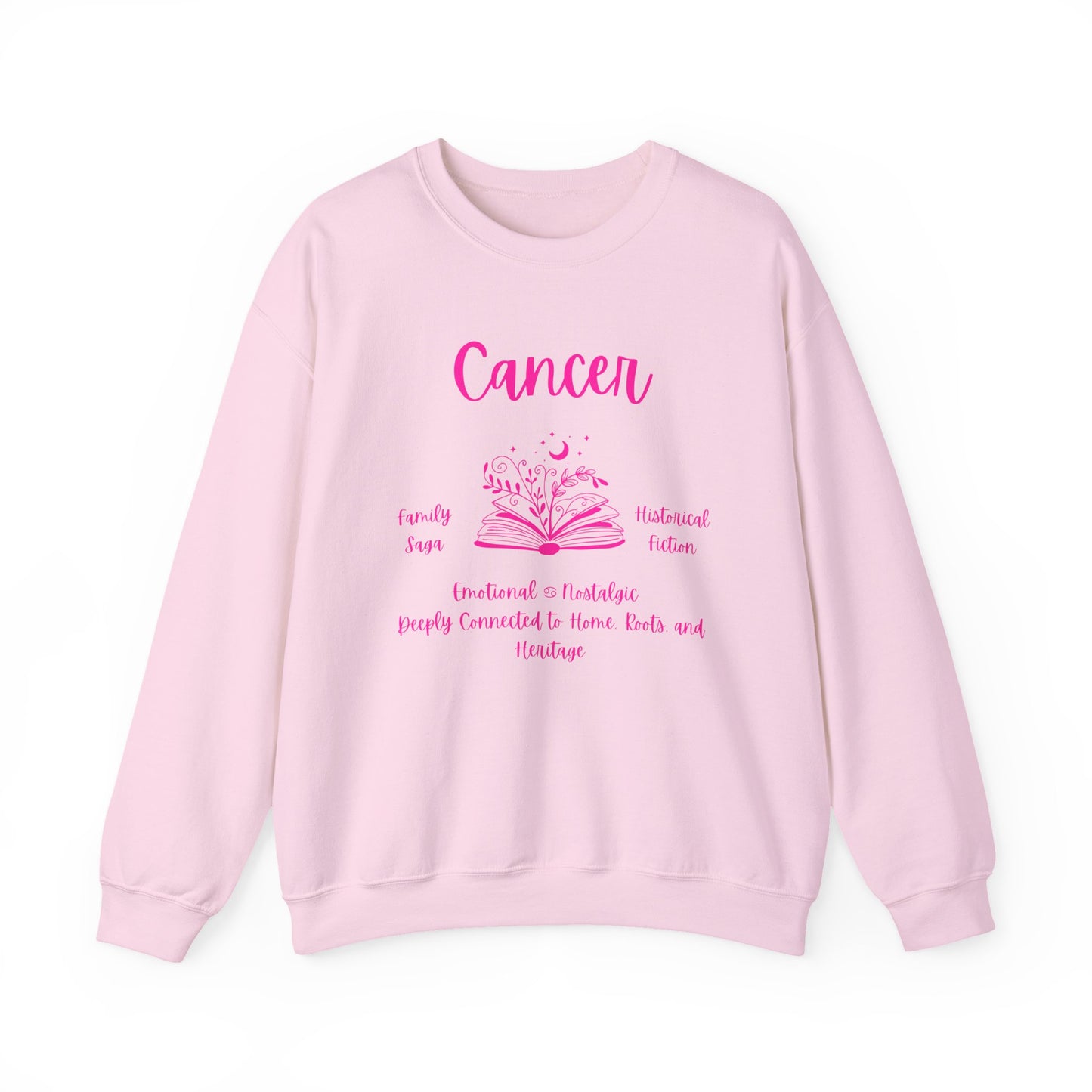 Cancer Zodiac Book Lover Sweatshirt,  Cozy Zodiac Sign Apparel, Cancer Birthday Present, Cancer Horoscope Sweatshirt,