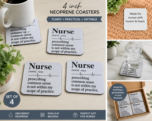Nurse Coaster Set of Four