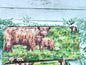 Highland Cow Zipper pouches