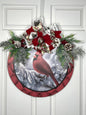 Christmas Cardinal door hanger, Cardinal door hanger, Cardinal, Cardinal decor